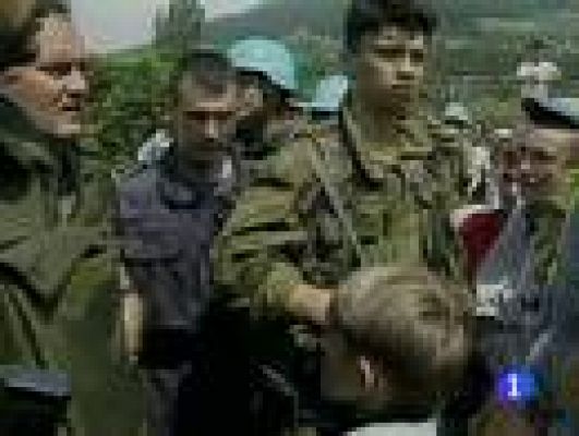 Telediario 1 - Mladic llega a La Haya