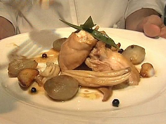 RTVE Cocina - Lomo de conejo con espardeñas