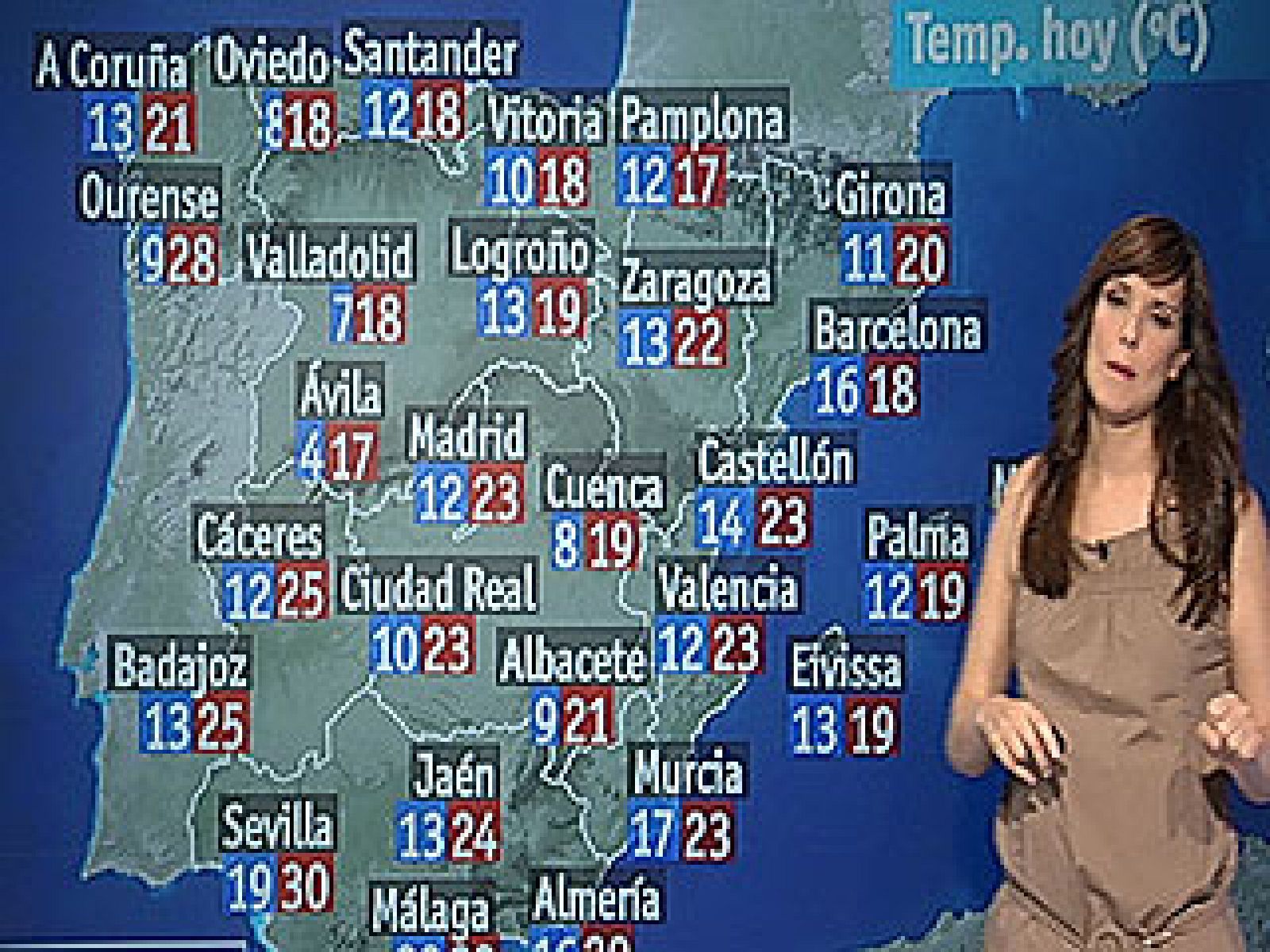 Mañana, chubascos localmente fuertes en Baleares y en el noreste peninsular