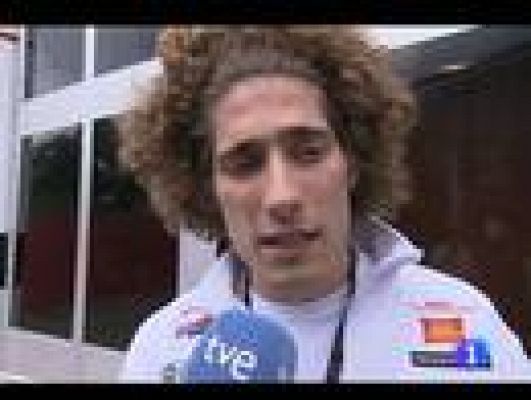 Telediario 1 - Simoncelli pide perdón a Pedrosa