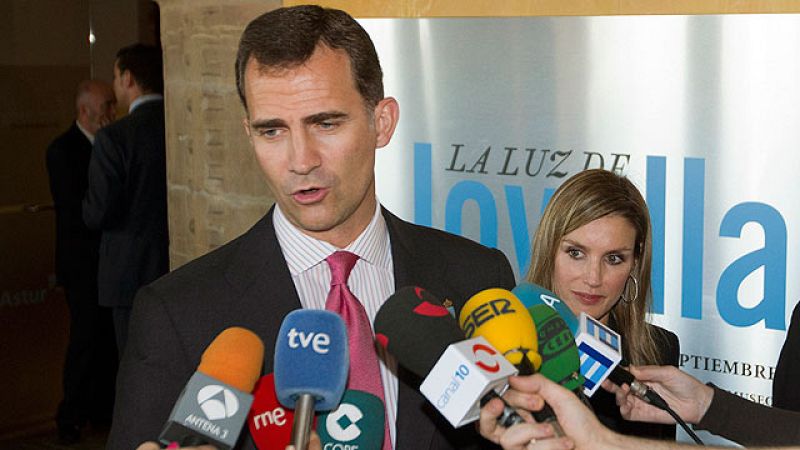  El Príncipe de Asturias habla sobre la operación de su padre