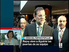 Rajoy cuenta con Aguirre para la dirección del PP