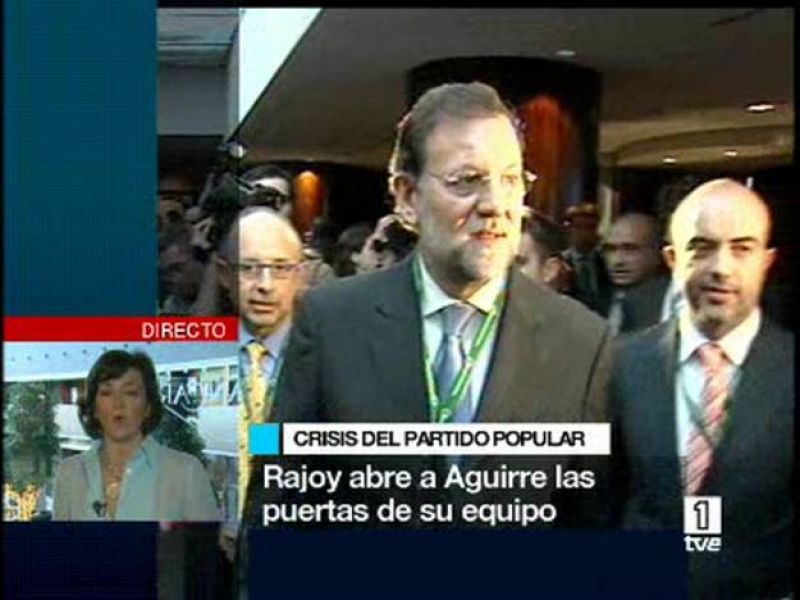 Rajoy cuenta con Aguirre para la dirección del PP