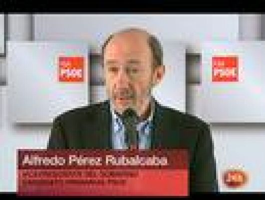 Telediario 1 - Rubalcaba: "El PP gasta más"