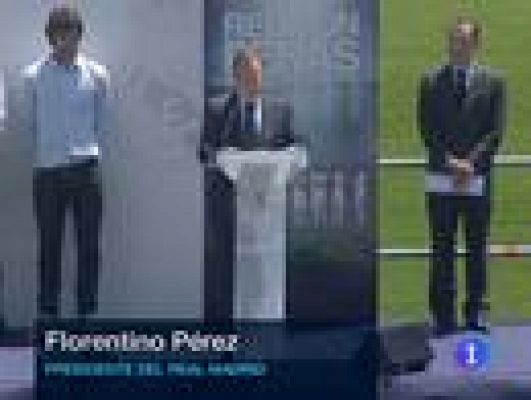 Telediario 1 - Florentino Pérez presume de equipo