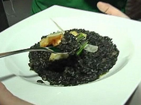 Arroz negro cremoso