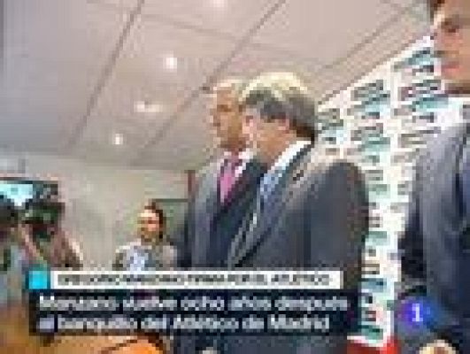 Telediario 1 - Manzano ficha por el Atlético