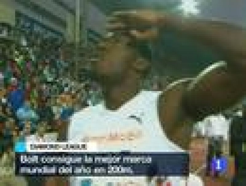 El jamaicano Usain Bolt ha logrado la mejor marca mundial del año en el doble hectómetro, tras imponerse en Oslo, quinta prueba puntuable de la Liga de Diamante, con un tiempo de 19.86 segundos. 