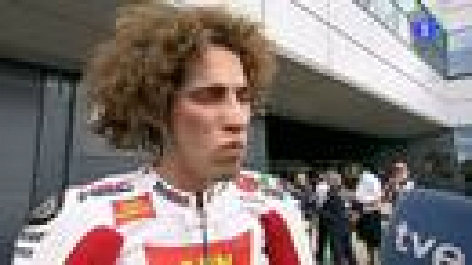 El italaliano Marco Simoncelli ha sido el segundo más rápido en la clasificación, por detrás de Stoner, y tras la tanda ha declarado que se ve capaz de batir a Stoner en la carrera del domingo.