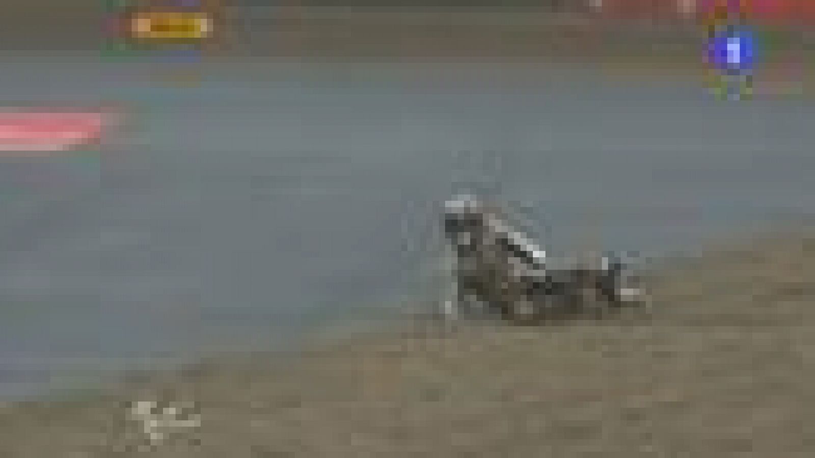 Márquez se va al suelo en el 'Warm Up' | Ver