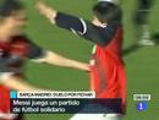 Telediario 1 - Messi, con los niños con Síndrome de Down