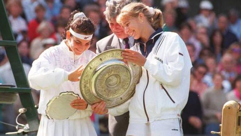 De nuevo una final entre la menor de los Sánchez Vicario y Steffi Graf, que se fue del lado de la alemana