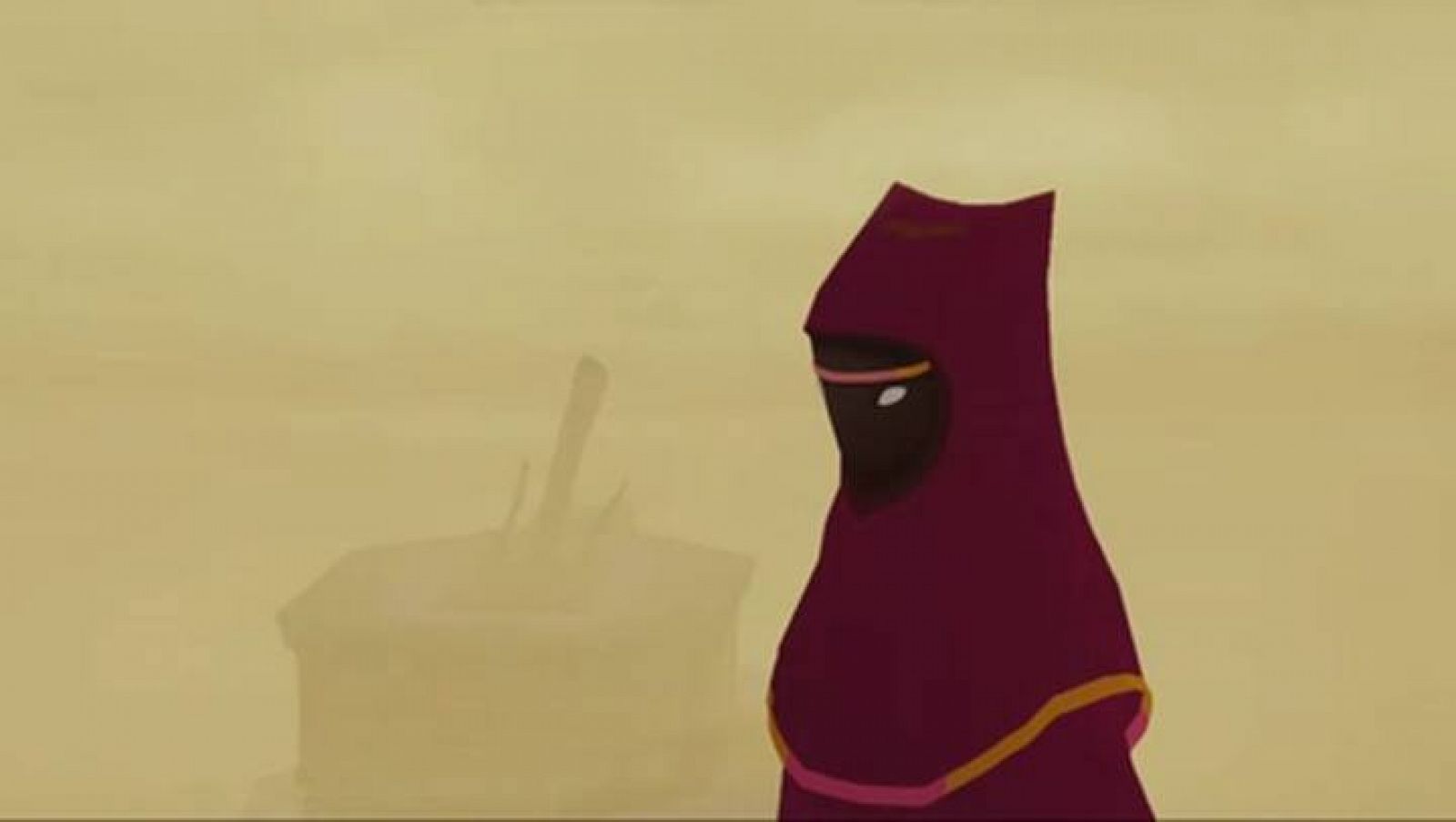  En este viaje se nos une, mediante conexión on-line, otro jugador al que no conocemos y con el que no podemos comunicarnos. Un juego poético, que redefine el concepto de juego multijugador y que experimenta argumentalmente con el jugador que descono