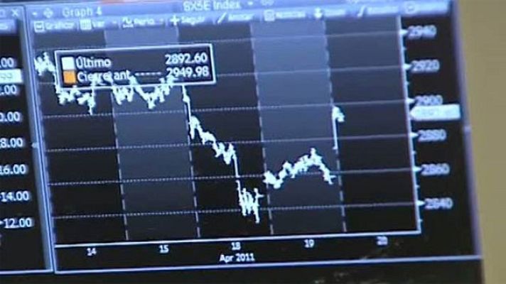 Telediario 1 - La prima de riesgo se dispara