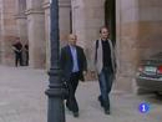 Telediario 1 - Normalidad hoy en los alrededores del Parlament de Cataluña