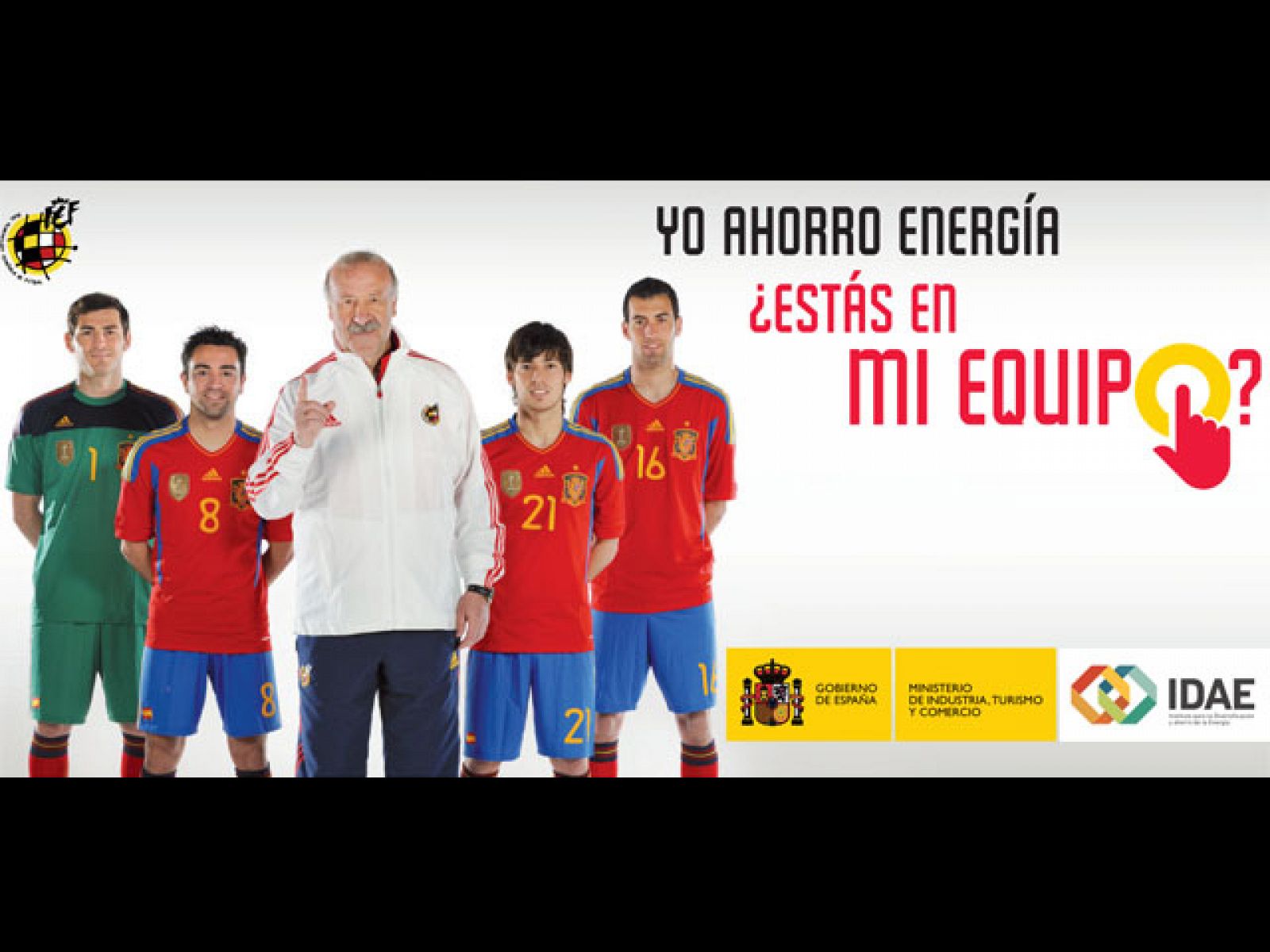 Spot de la campaña "Ahorra energía" protagonizado por la Selección Española