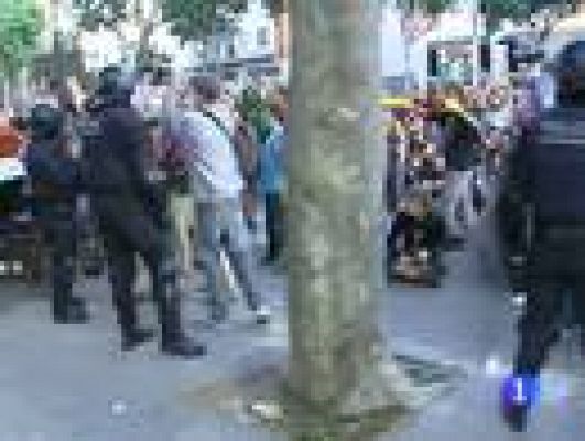 Telediario 1 - Reacciones a los incidentes