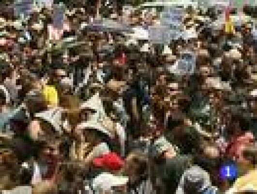 Telediario 1 - Manifestaciones del 15M