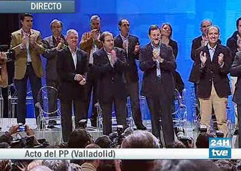 Rajoy llega al acto de Valladolid