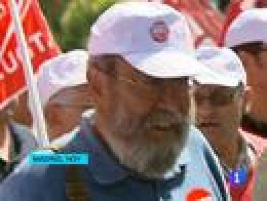 Telediario 1 - Manifestaciones contra los recortes