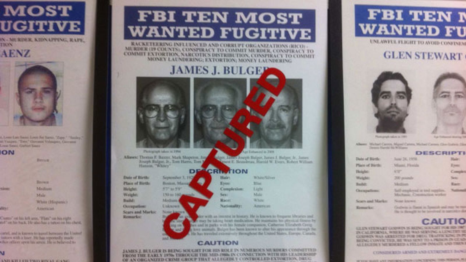 El FBI ha detenido a uno de los gánsters más buscados y famosos de Estados Unidos