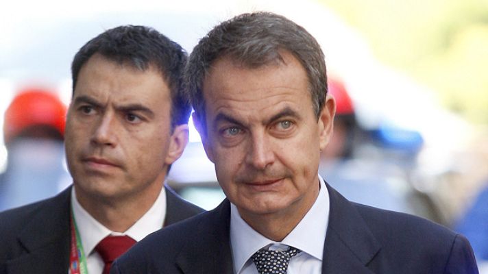 Telediario 1 - Zapatero destaca el firme compromiso del consejo de Europa con el euro y su apuesta por la estabilidad