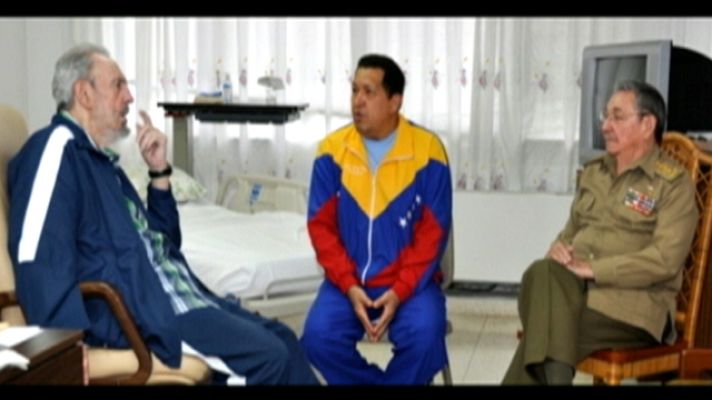 Telediario 1 - El estado de salud de Chávez