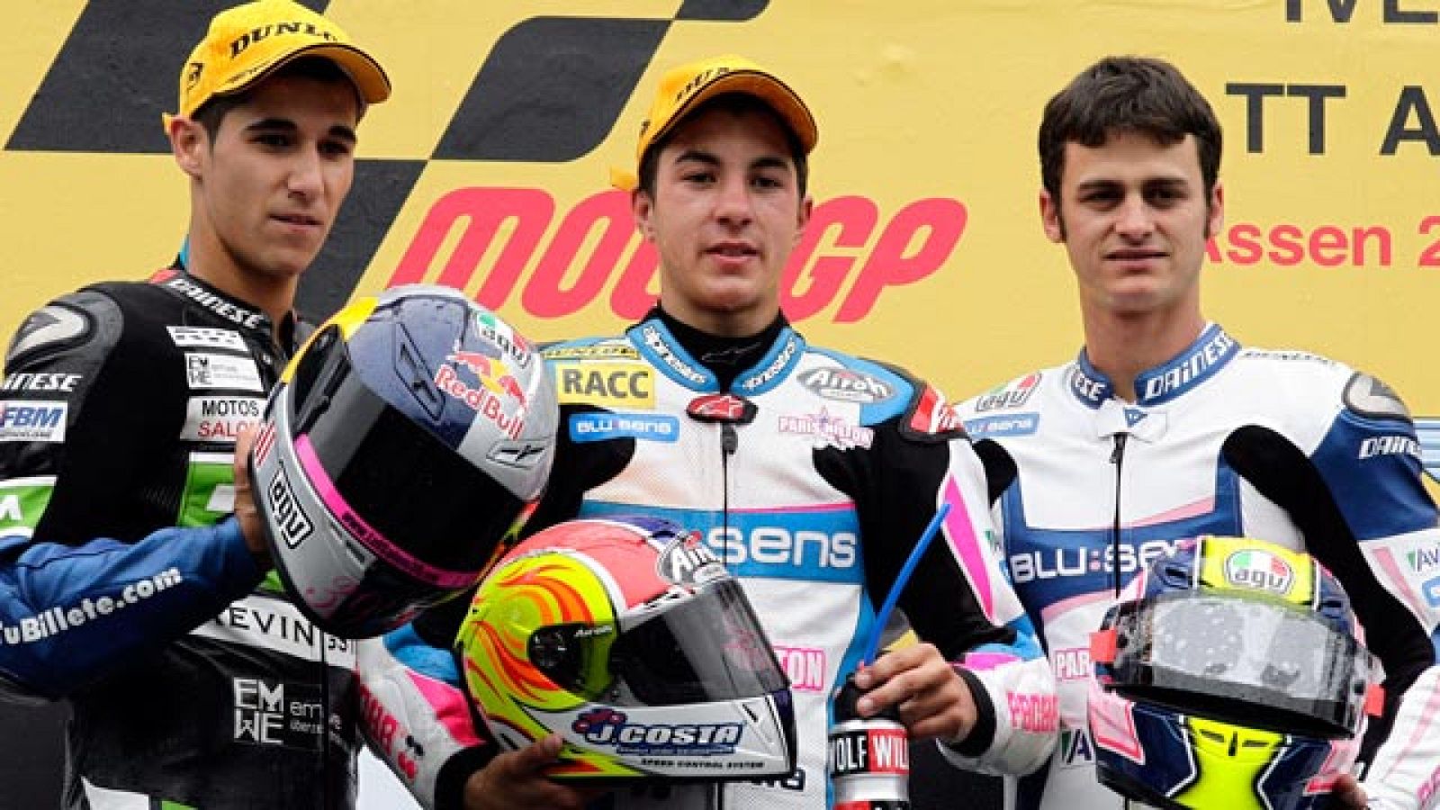 Victorias de los dos pilotos más jóvenes de cada categoría en 125cc y Moto2