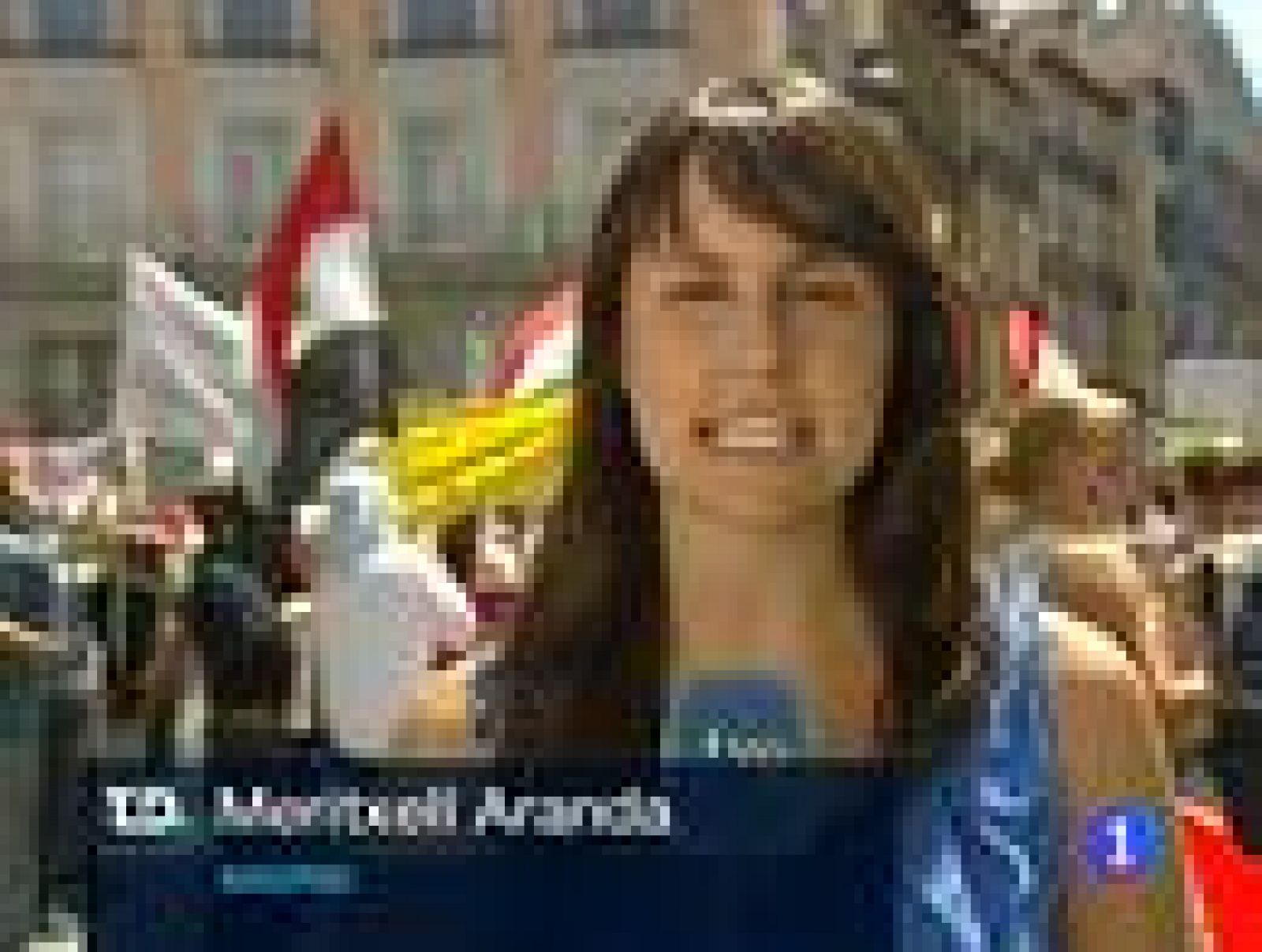 Manifestación de sirios en la Puerta del Sol contra Bashar al Assad