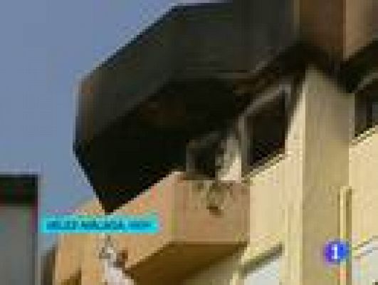 Telediario 1 - Incendio en Vélez-Málaga