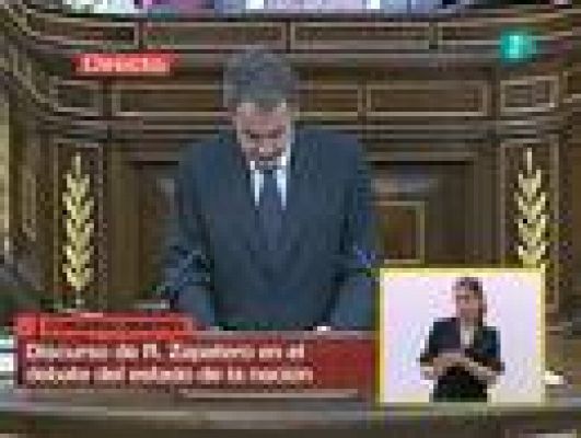 Debate sobre el Estado de la Nación - Zapatero defiende sus reformas