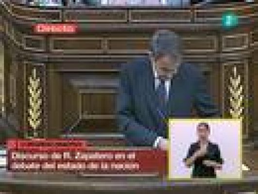 Debate sobre el Estado de la Nación - Zapatero se despide del Congreso