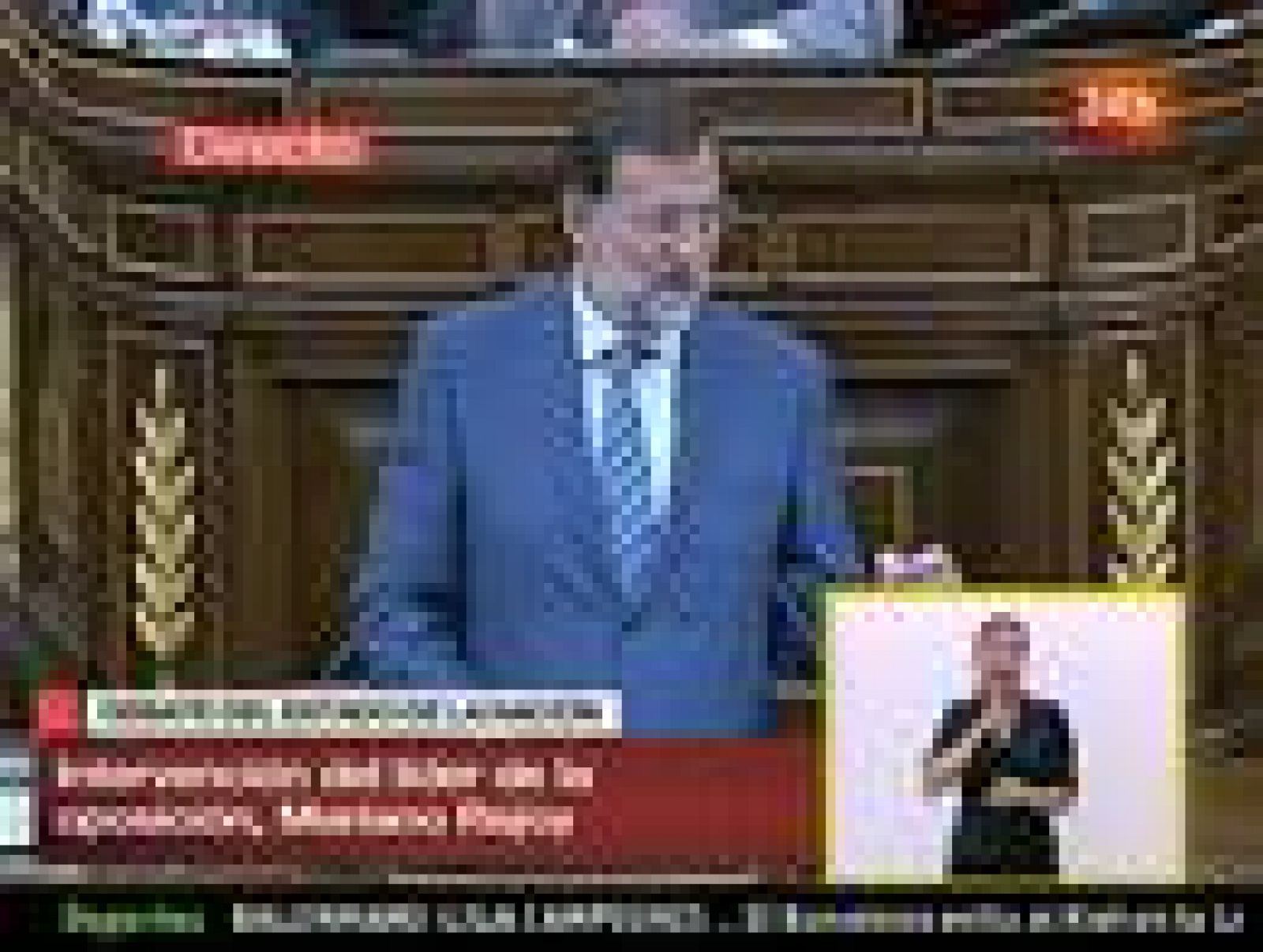 Debate sobre el Estado de la Nación: Rajoy: "¿Hasta cuándo se plantea el señor Rodríguez Zapatero seguir con esta agonía?" | RTVE Play