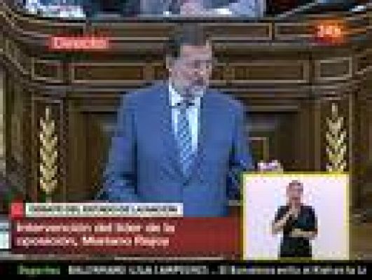 Debate sobre el Estado de la Nación - Rajoy: "¿Hasta cuándo se plantea el señor Rodríguez Zapatero seguir con esta agonía?"