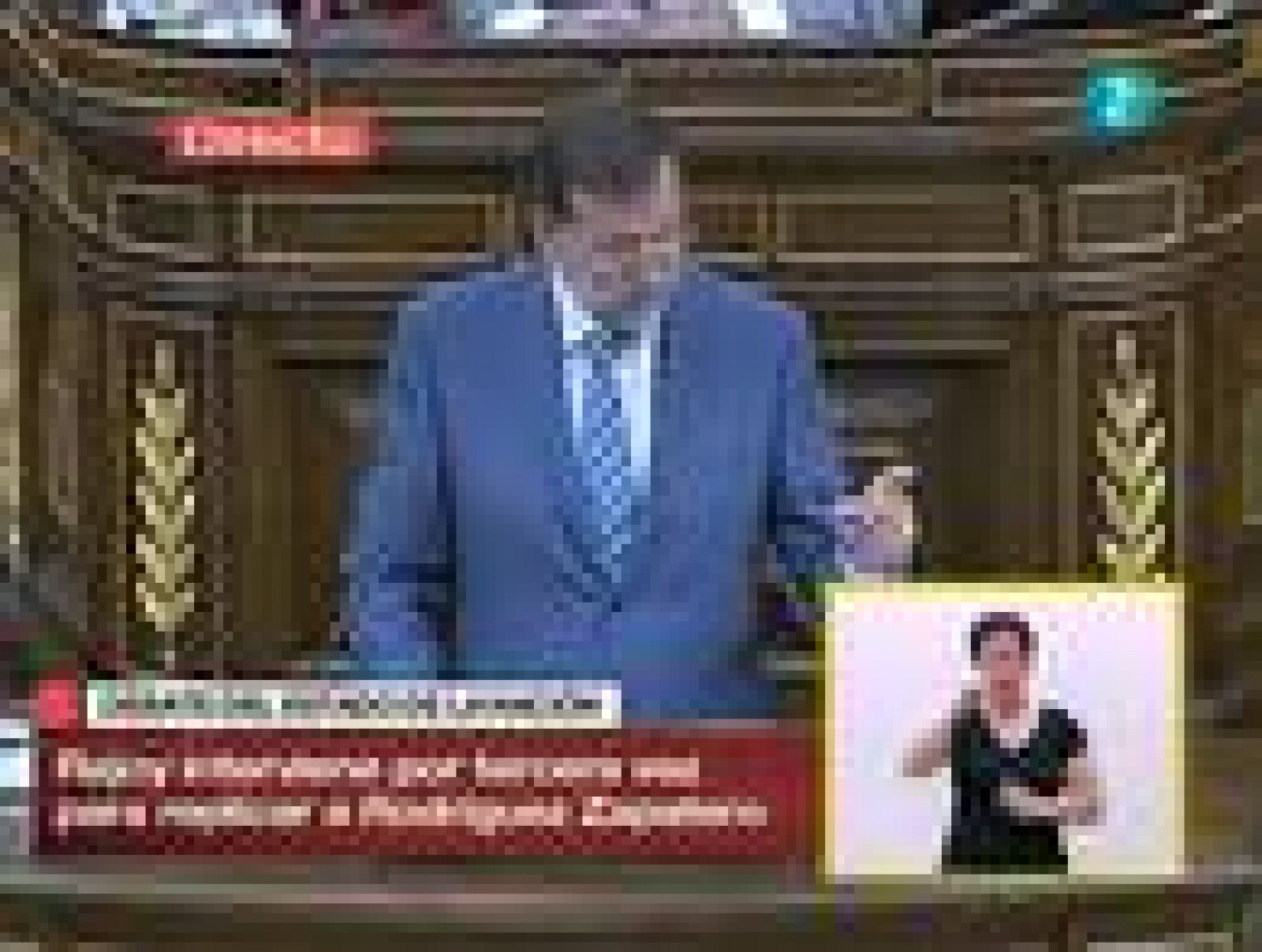 Debate sobre el Estado de la Nación: Rajoy le desea lo mejor a Zapatero "en lo personal y lo familiar" | RTVE Play