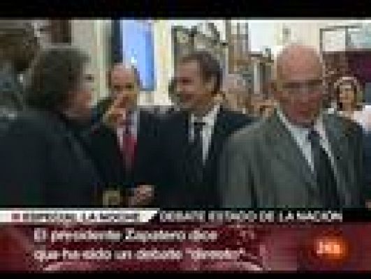 Debate sobre el Estado de la Nación - Aplausos para despedir a Zapatero