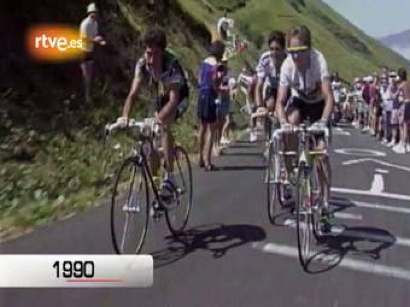 Tour de francia: indurain gana en luz ardiden, 1990 | rtve play
