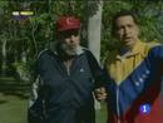 Chávez con Fidel Castro 