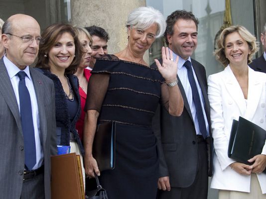 Telediario 1 - La primera directora del FMI