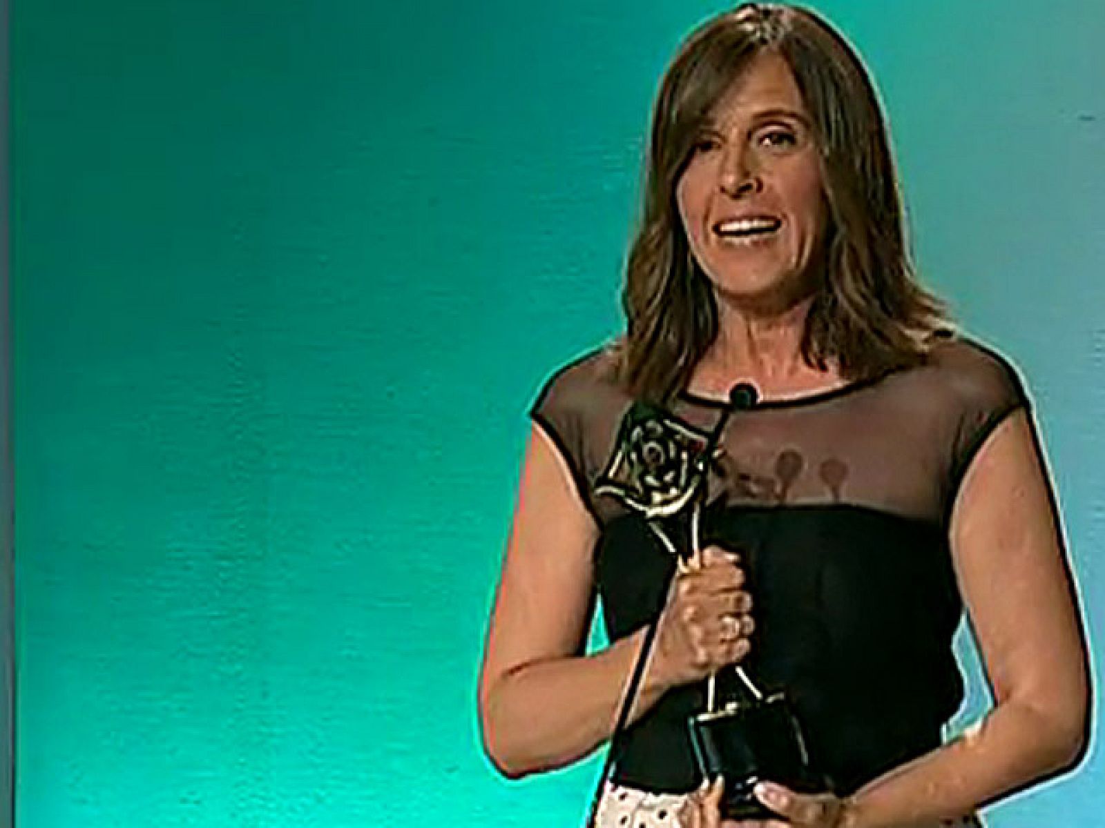 Ana Blanco recibe el premio de mejor presentadora de programas informativos