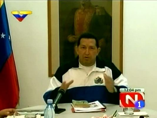 Telediario 1 - Chávez sigue mandando