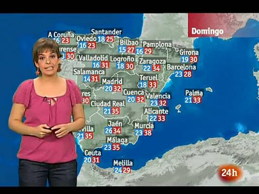 El tiempo - Chubascos fuertes en el norte