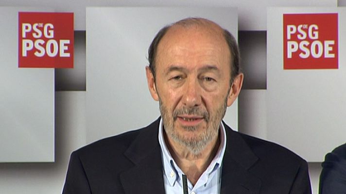 Telediario 1 - Rubalcaba mantiene su silencio