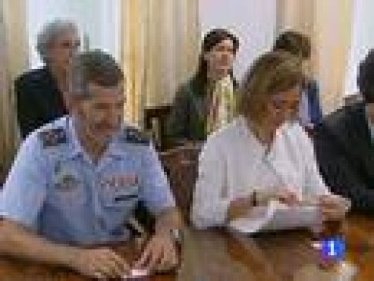 Telediario 1 - Viaje oficial de Carme Chacón a la República de Seychelles