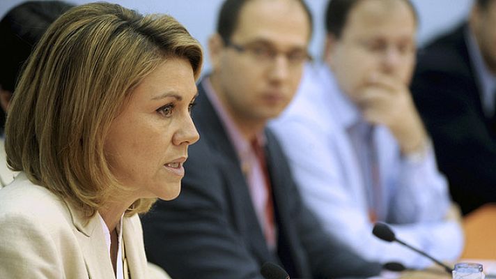 Telediario 1 - PP e IU celebran la bajada del paro