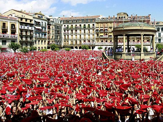 San Fermín - Chupinazo en Pamplona
