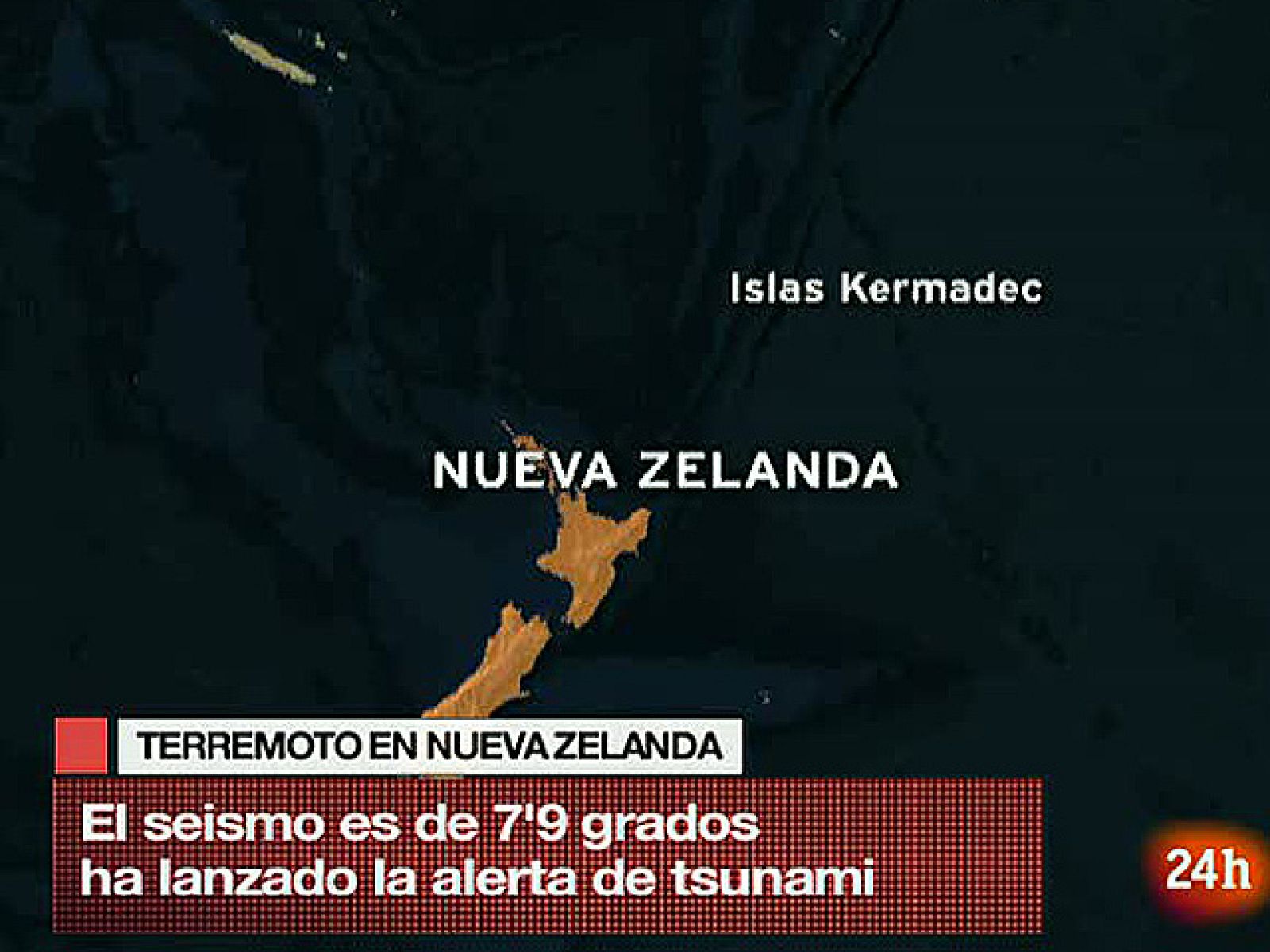 Alerta de tsunami en Nueva Zelanda tras un terremoto de magnitud 7,6 - Informativo 24h | Ver