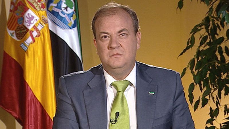  El nuevo Presidente de la Junta de Extremadura, en directo en el Telediario 