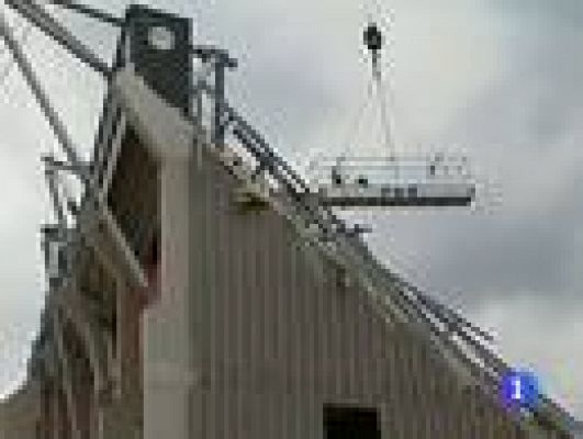 Telediario 1 - Derrumbe en el estadio del Twente