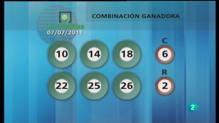 Loterías - Lotería diaria - 07/07/11